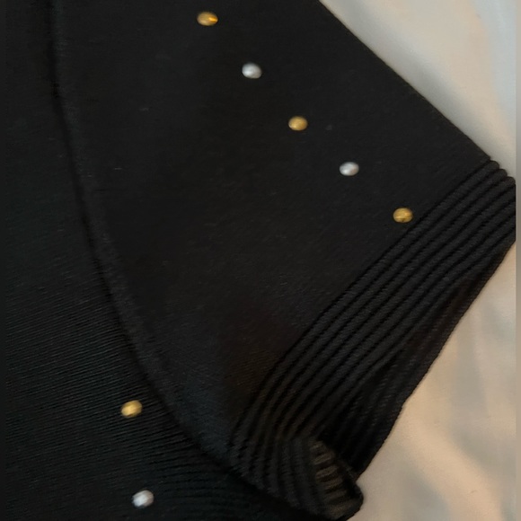 The Kooples Women’s Studded Knit Dress, Black with gold and silver studs -size 2 - Picture 5 of 11